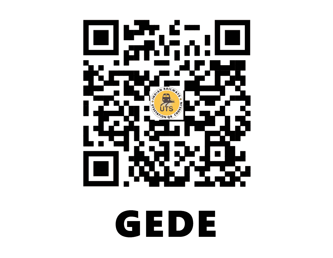 UTS QR Code for GEDE - GEDE - ER (WEST BENGAL)
